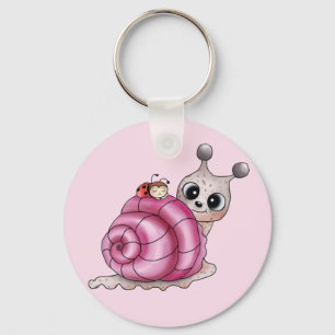 Porte-clés schneckenhaus rose