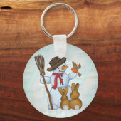 Porte-clés Schneemann mit Tieren (Recto)