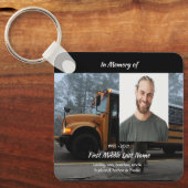 Porte-clés School Bus Driver Memorial Keepsake  (Recto)