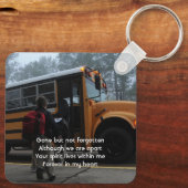 Porte-clés School Bus Driver Memorial Keepsake  (Verso)