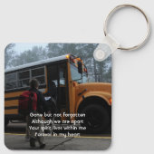 Porte-clés School Bus Driver Memorial Keepsake  (Dos)