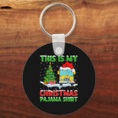 Porte-clés School Bus Xmas Tree Lights This Is My Christmas P (Recto)