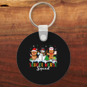 Porte-clés School Nurse Squad Reindeer Snowman Gingerbread Ch (Recto)