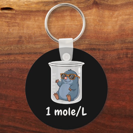 Porte-clés Science &amp; Technology Funny Chemistry 1 Mole L  (Recto)