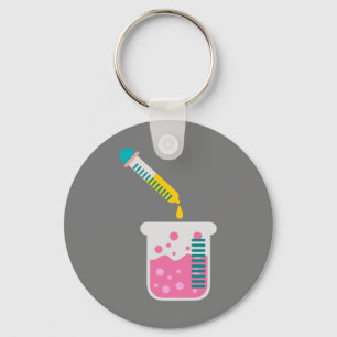 Porte-clés Science chimie équipement scientifique mignon