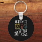 Porte-clés Science comme la magie et la potion Geek scientifi (Recto)