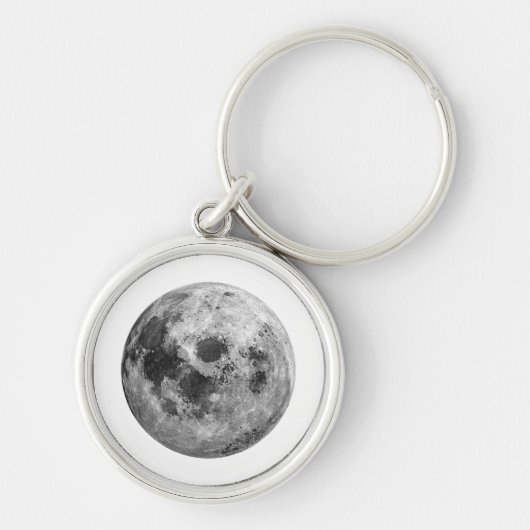 Porte-clés Science de l'astronomie spatiale de la Pleine lune (Devant)