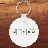 Porte-clés ScIeNCe Éléments de tableau périodique Mot Chimie (Recto)