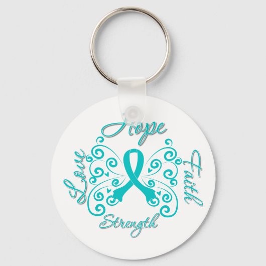 Porte-clés Scleroderma Hope Motto Papillon (Recto)