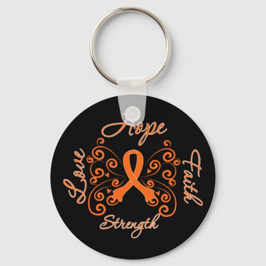 Porte-clés Sclérose en plaques Espérance Moto Papillon (Recto)