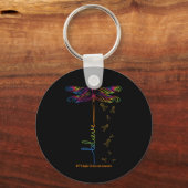 Porte-clés Sclérose Sensibilisation Dragonfly Ribon (Recto)