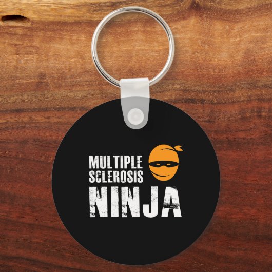 Porte-clés Sclerosis Ninja - Ms Support Awareness Fighter (Recto)