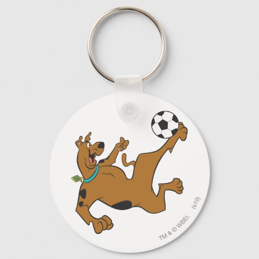 Porte-clés Scooby-Doo Jouer Au Football (Recto)
