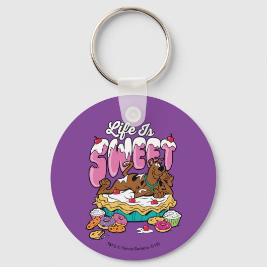 Porte-clés Scooby-Doo "La vie est douce" (Recto)