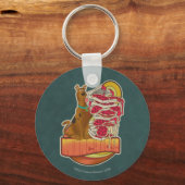 Porte-clés Scooby-Doo | Pile de Pizza "Munchies" Graphique (Recto)