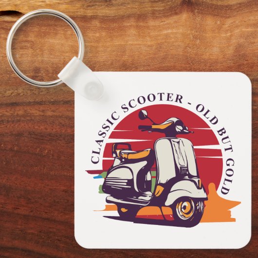 Porte-clés Scooter classique (Recto)