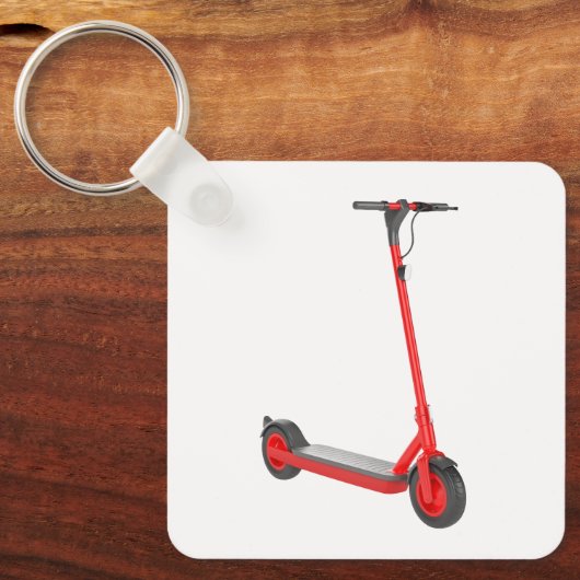 Porte-clés scooter électrique rouge (Recto)