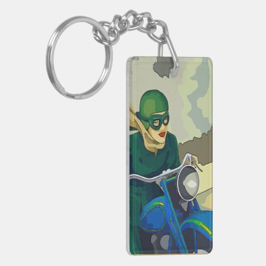 Porte-clés Scooter fille (Devant gauche)