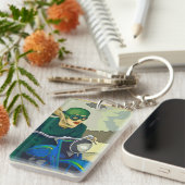 Porte-clés Scooter fille (Devant droit)