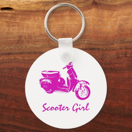 Porte-clés Scooter fille (Recto)