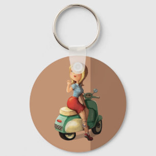 Porte-clés Scooter fille