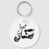 Porte-clés Scooter noir (Recto)