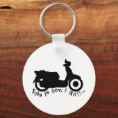 Porte-clés Scooter ou E-Bike - Voici comment je roule! (Recto)