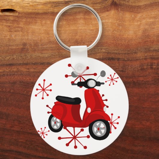 Porte-clés Scooter rouge (Recto)