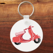 Porte-clés Scooter rouge (Recto)