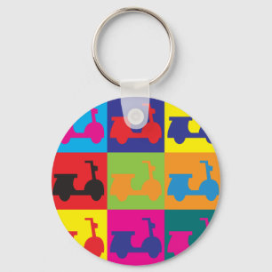 Porte-clés Scooters Pop Art