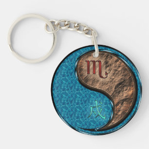 Porte-clés Scorpio & Earth Dog