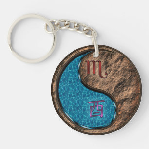 Porte-clés Scorpio & Earth Rooster
