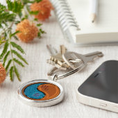 Porte-clés Scorpio et coq en bois (Côté)