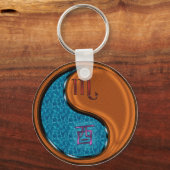 Porte-clés Scorpio et coq en bois (Verso)