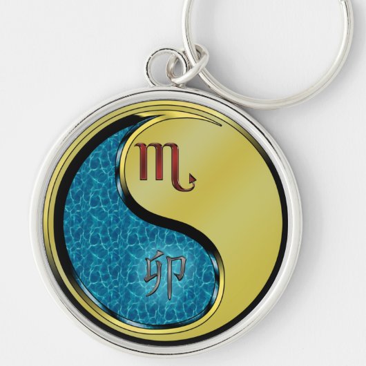 Porte-clés Scorpio et lapin métallique (Devant)