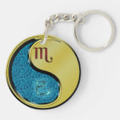 Porte-clés Scorpio et serpent métallique (Dos)