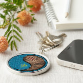 Porte-clés Scorpio et singe de la Terre (Côté)