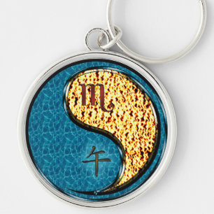 Porte-clés Scorpio & Fire Horse