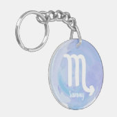 Porte-clés Scorpio personnalisé Aquarelle SIGNE Zodiaque (Devant gauche)