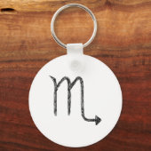 Porte-clés Scorpio. Zodiac Astrology Sign. (Recto)