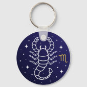 Porte-clés Scorpio Zodiac Sign Celestial Constellation (Recto)