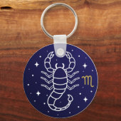 Porte-clés Scorpio Zodiac Sign Celestial Constellation (Recto)