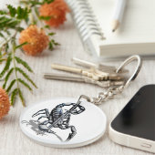 Porte-clés Scorpion, illustration 3D T-Shirt Trucker Hat Butt (Devant droit)