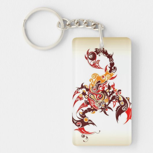 Porte-clés Scorpion tribal (Devant)