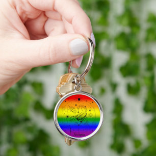 Porte-clés Scorpion Zodiaque LGBTQ Fierté Arc-en-ciel Astrolo