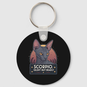 Porte-clés Scorpion Zodiaque Sphynx Chat Art Mortel Silencieu
