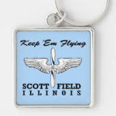 Porte-clés Scott Field (Base aérienne), Belleville, IL (Devant)