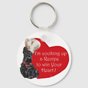 Porte-clés Scottie Chef  Saint-Valentin