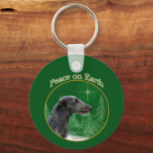 Porte-clés Scottish Deerhound Peace (Verso)