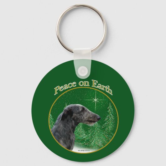 Porte-clés Scottish Deerhound Peace (Verso)
